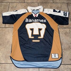 Lotto Pumas UNAM 2002/03 Vintage Men's Medium Soccer Jersey